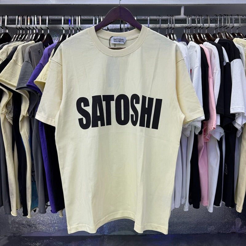Wholesale american retrosatoshi hot diamond letters ripped washed distressedloose short sleeve t-shirt