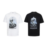[heavy weight double yarn] trapstar stitching tiger head embroider gradient letter short-sleeved t-shirt