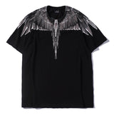 Marcelo classic phantom wings t-shirt - colorful feather lightning blade design - perfect for couples (mb short sleeve)