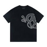 Synaworld american streetwear hip-hop foam print short sleeve sports five-point shorts casual t-shirt set dr