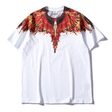 Marcelo classic phantom wings t-shirt - colorful feather lightning blade design - perfect for couples (mb short sleeve)