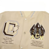 Unisex Baseball Jersey Spring and Autumn Vintage Loose Jacket