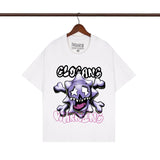 streetwear zip hoodie cartoon letter print zip-up sweatshirt and pants camouflage set