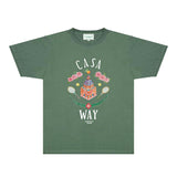 Casablanca T Shirts Fashion Print Street
