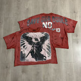 Rare peaceloose t-shirt american street oversize oversized hot diamond short-sleeved t-shirt