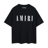 amri washed distressed tiger head number & letter logo short sleeve t-shirt