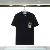 Casablanca spring/summer dreamland: starry castle casa letter logo short sleeve couple's tee