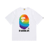 Cross-border wholesale summer classic ape camo lightning print cotton short sleeve t-shirt