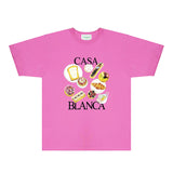 Casablanca T Shirts Fashion Print Street