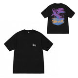 Summer running volume stussy short-sleeved t-shirt dice black eight ice cream comfy basics american couple summer t