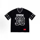 Ducati soccer jersey collaboration: printed football t-shirt & relaxed fit tracksuit set