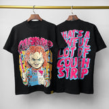 Cough syrup short-sleeved high-quality pure cotton round neck t-shirt fashionprinting breathable short-sleeved summer