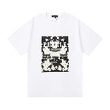 Purple br@nd comfy basics letter logo printing short-sleeved fog american street t-shirt