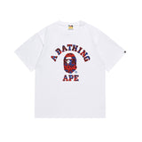 Cross-border wholesale summer classic ape camo lightning print cotton short sleeve t-shirt