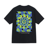 Three-label short-sleeve summer men's relaxed fit high-quality t-shirt