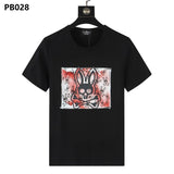 Psy wholesale american cho bunt-shirt colorful skull rabbit gradient letterprintingcouple short