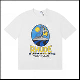 American trend rhu marlboro high definition printing de casual round neck short sleeve t-shirt export wholesale