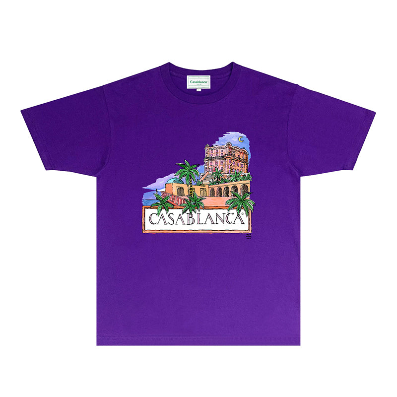 Casablanca T Shirts Fashion Print Street
