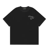 Wholesale export cole buxton minimalist cursive signature print short sleeve t-shirt - high street style