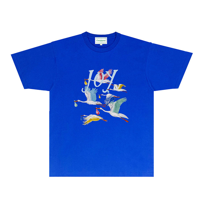 Casablanca T Shirts Fashion Print Street