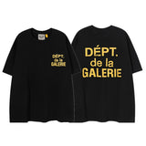 Export american retrog@llery short-sleeved t-shirt boys ins high street loose couple half-sleeved women d