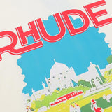 Rhude T Shirts Castle Coconut Windowsill Scenic Cotton Casual Loose Short Sleeve Men and Women