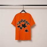 Spder hip-hop singer hotfix rhinestone foil letter print short sleeve t-shirt & rhinestone embellished shorts set (couple's style)
