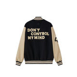 Unisex Baseball Jersey Fall/Winter Loose PU Jacket