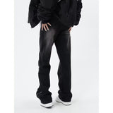 Unisex Jeans Loose Straight Washed Old Jeans