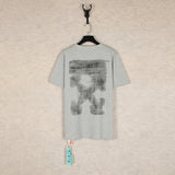 【eu size】authentic off-white print watercolor splatter gradient arrow graffiti ow short sleeve couple tee