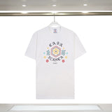 Foreign trade summer casa blanca letter print casual loose fit short sleeve t-shirt