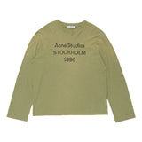 Cross-border insa washed and distressed old letter printing high street long-sleeved loose couple