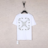Correct version offow rainbow gradient arrow twill cashew flower graffiti short-sleeved t-shirt