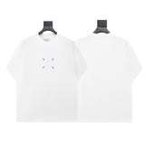 Mm series export wholesale margiela simple style digital four-corner mark couple short-sleeved t-shirtpure cotton high quality