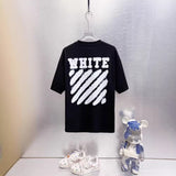 Spring/summer ow splatter graffiti arrow graphic crewneck short sleeve tee