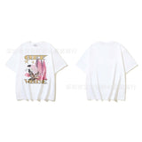 European and american spring/summer ow gradient arrow graphic crew neck short sleeve t-shirt