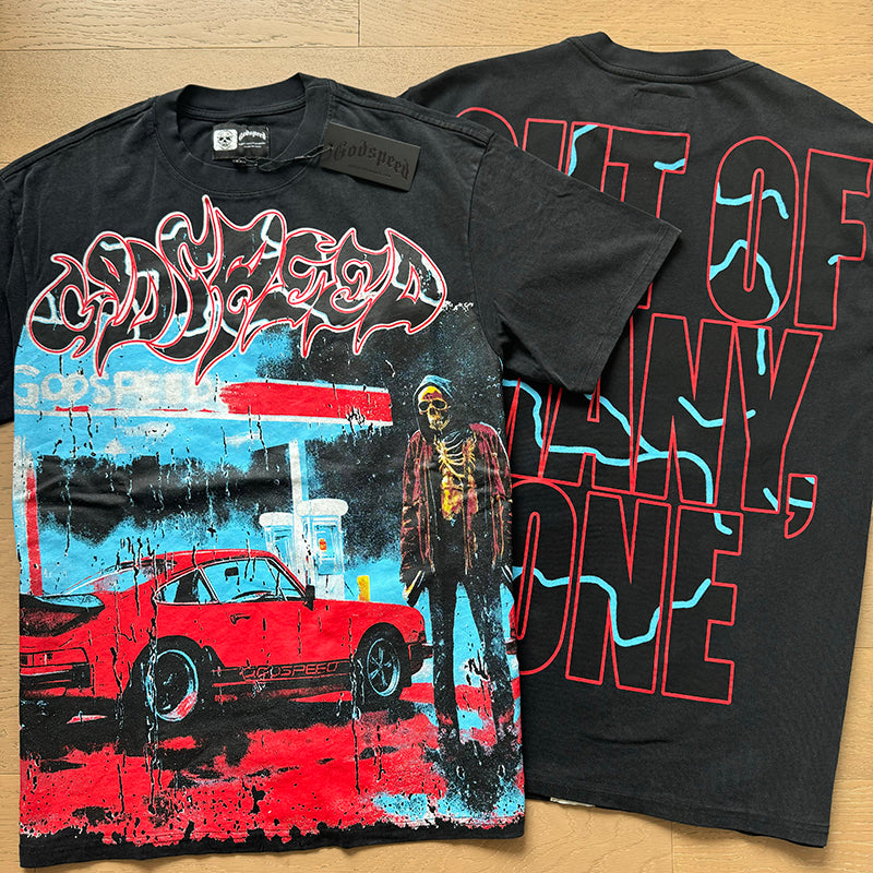 Godspeed T-Shirt Retro Fantasy Pattern