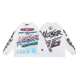 american trend high quality loose t-shirt pure cotton front and rear high-definition printing casualcoupletrendy short sleeves