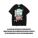 Japanese japanese ape journey bring in wealth and treasure cat short sleeve t youth street campus fashion youth