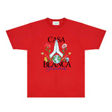 Casablanca T Shirts Fashion Print Street