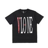 Wang yibo lne short-sleeved big v reflective hot diamond devil angel couple outfit loose