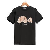 Correct version of pa beheaded bear short sleeve palm tree high street ins teddy bear shark love