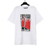 wholesale pa angel coconut tree flame letter logo graffiti paint short-sleeved t-shirt