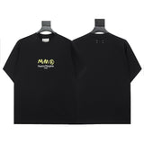 Mm series export wholesale margiela simple style digital four-corner mark couple short-sleeved t-shirtpure cotton high quality