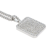 Jewelry Diamond Dog Tags Necklace Spectrum Dog Tags