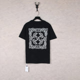 Correct version offow rainbow gradient arrow twill cashew flower graffiti short-sleeved t-shirt