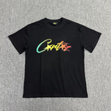 Wholesale foreign trade alcatraz basic series short-sleeve corteiz phantom letter logo print t-shirt