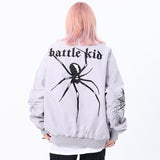 Unisex Baseball Jersey Spider Embroidered Baseball Suit Spring/Autumn Loose Jacket