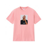 Wholesale export sup streetwear letter print 100% cotton t-shirt - relaxed fit, crew neck, short sleeve