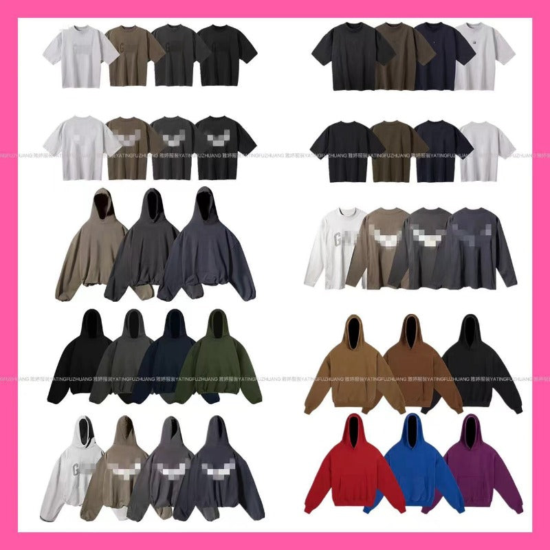 Correct version kanye kanye three-party joint peace dove short-sleeved t-shirt casual american high street hooded sweatshirt